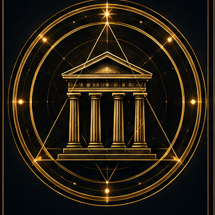 The Academy — a golden temple within sacred geometry